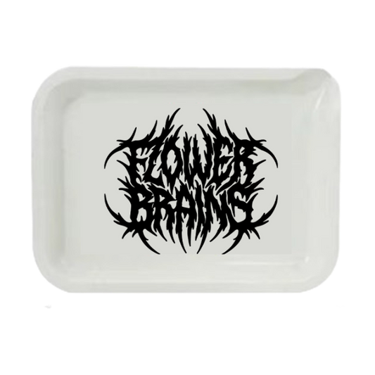 Flower Brains Flower Tray - White/Black