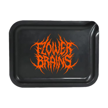 Flower Brains Flower Tray - Black/Orange