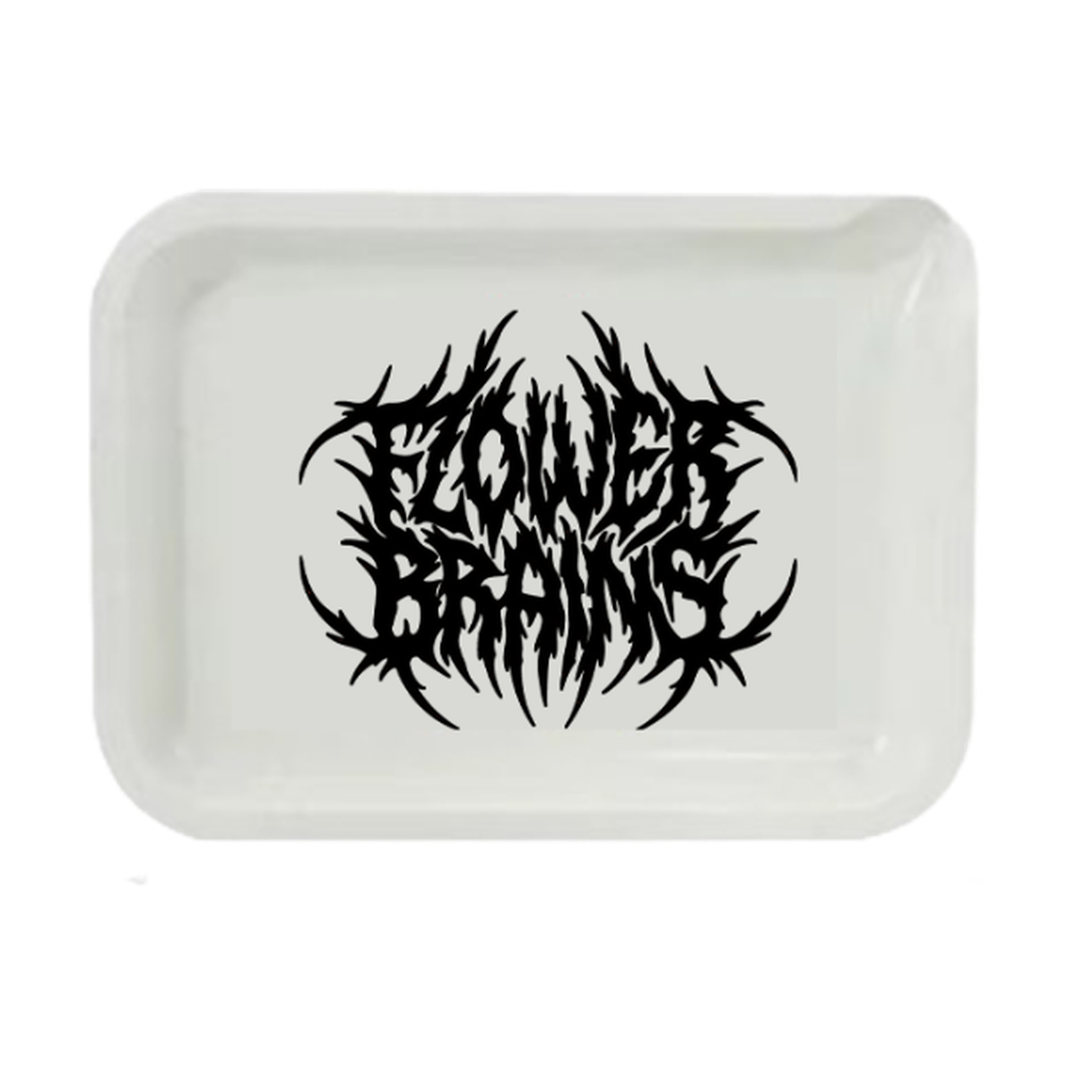 Flower Brains Flower Tray - White/Black